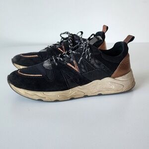 SUB 55 Platform‎ Sneakers Mens 43 US 10 Black Suede Copper Retro Lifestyle Shoes
